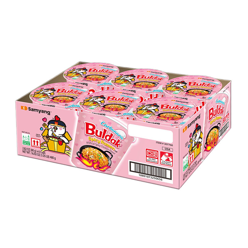 SAMYANG Buldak Cup Ramen Carbonara 80 g x 6