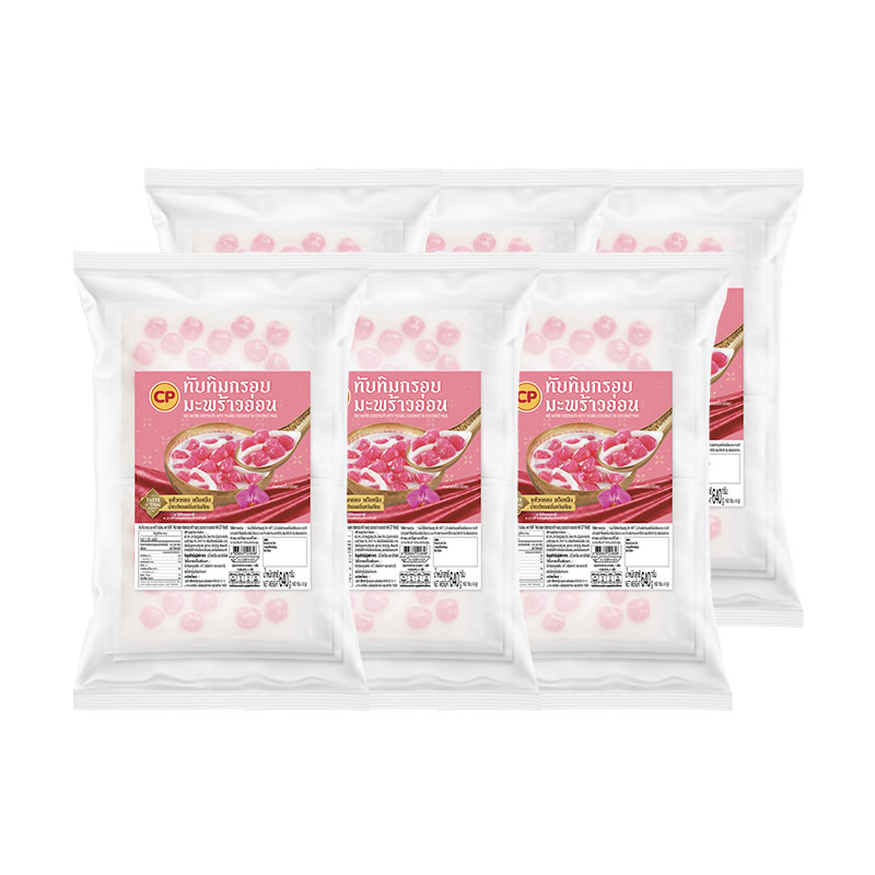 CP Red Ruby with Young Coconut 640 g (160 g x 4 sachets) x 6