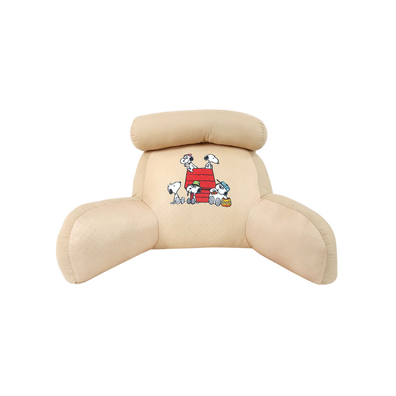 MOMENTO Snoopy Ergonomic Back Pillow Beige