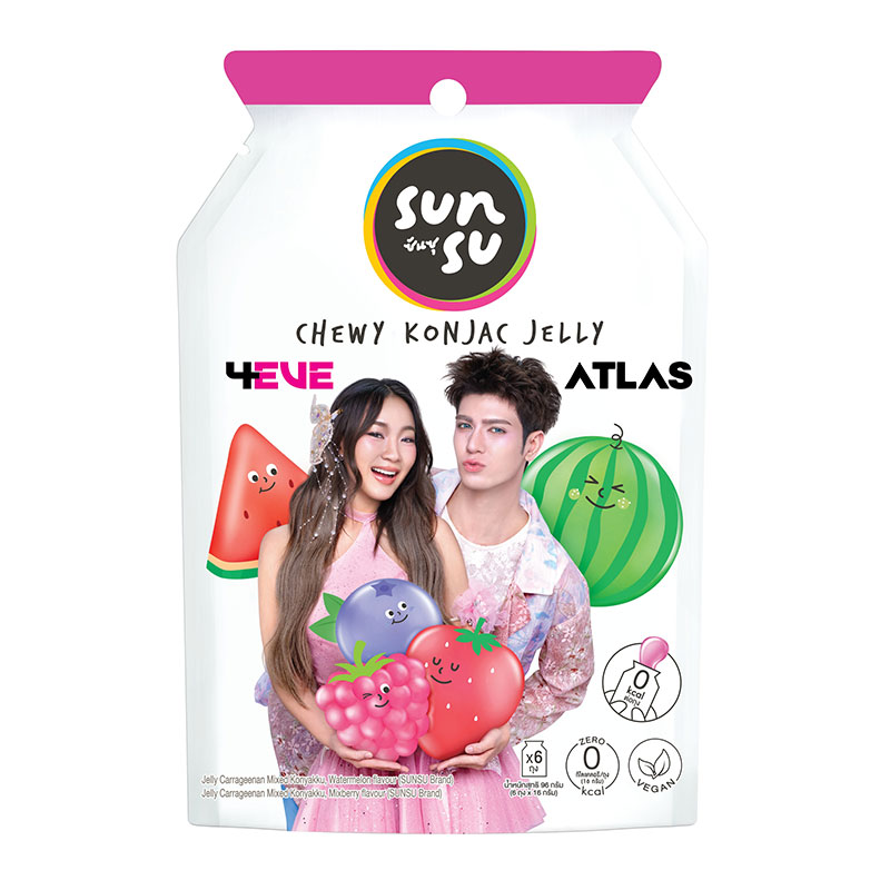SUNSU Jelly Watermelon & Mixberry 96 g x 6