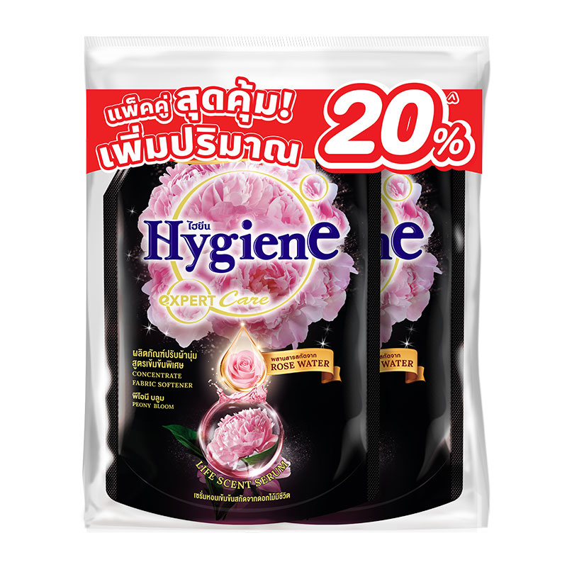 HYGIENE Expert Care Life Scent Concentrate Softener Peony Blue Black 1.2I x 1+1