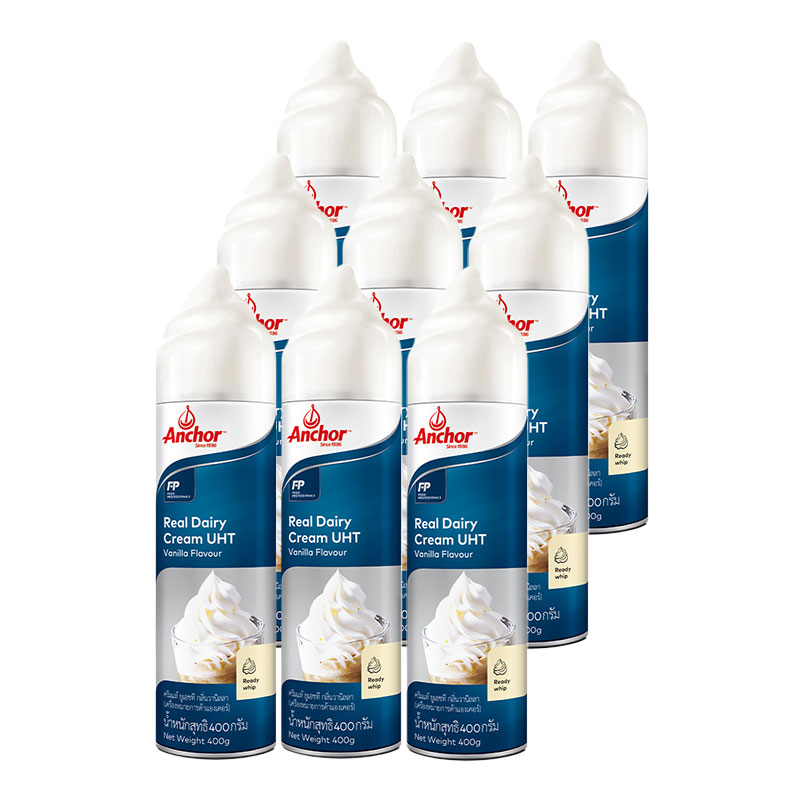 ANCHOR Real Dairy Cream Vanilla 400 g x 9