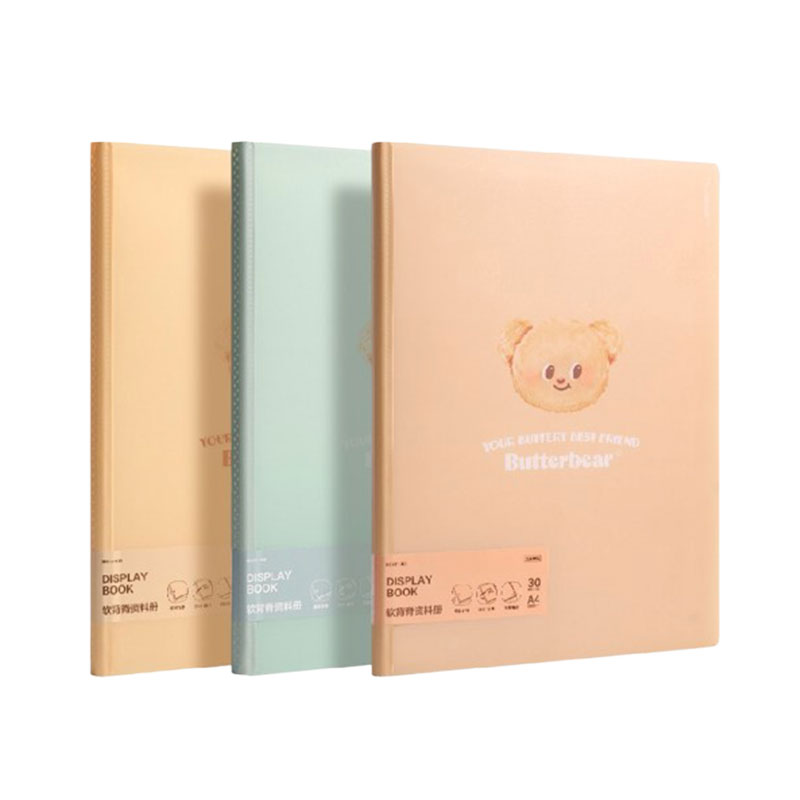 Butter Bear Display Book A4 30 Pockets 3 Colors Model NS517-30B Pack 12 pcs