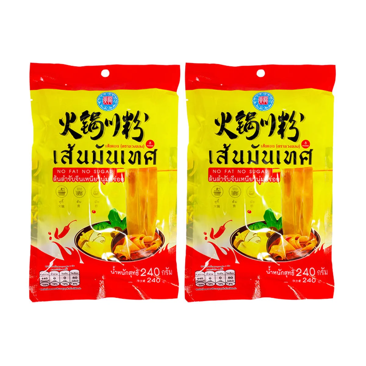 หวงหลง เส้นมันเทศ 240 ก. x 2