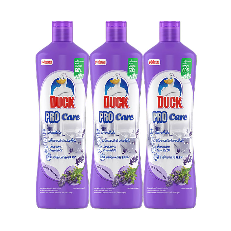 DUCK Bathroom Cleaner Pro Care Lavender 700 ml. X 3