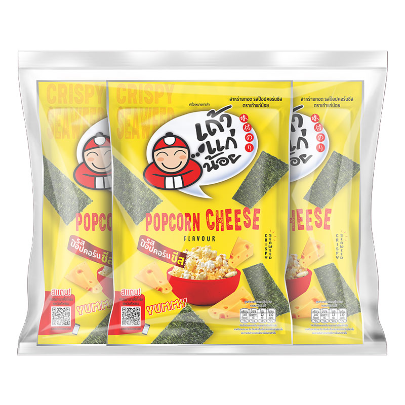 TAOKAENOI Seaweed Crispy Popcorn Cheese 20 g x 3