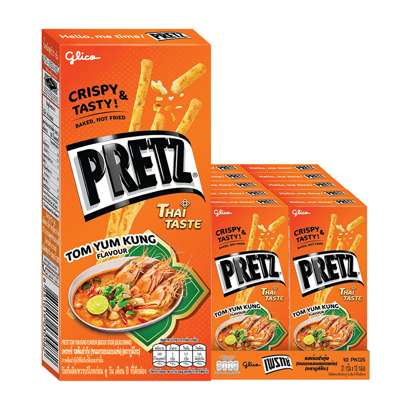GLICO Pretz Biscuit Tomyum 21 g x 10