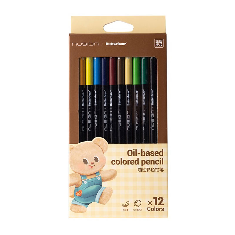 Butterbear Colored Pencil 12 Colors