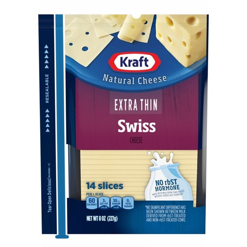 KRAFT Slice Swiss 220 g