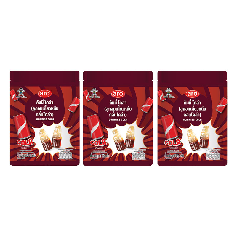 ARO Gummy Cola 125 g x 3