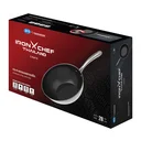 Thumbnail 1 of IRON CHEF Stainless Steel Wok Pan 28 cm