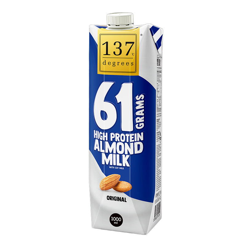 137 DEGREES Almond Milk Original High Protein 1 l