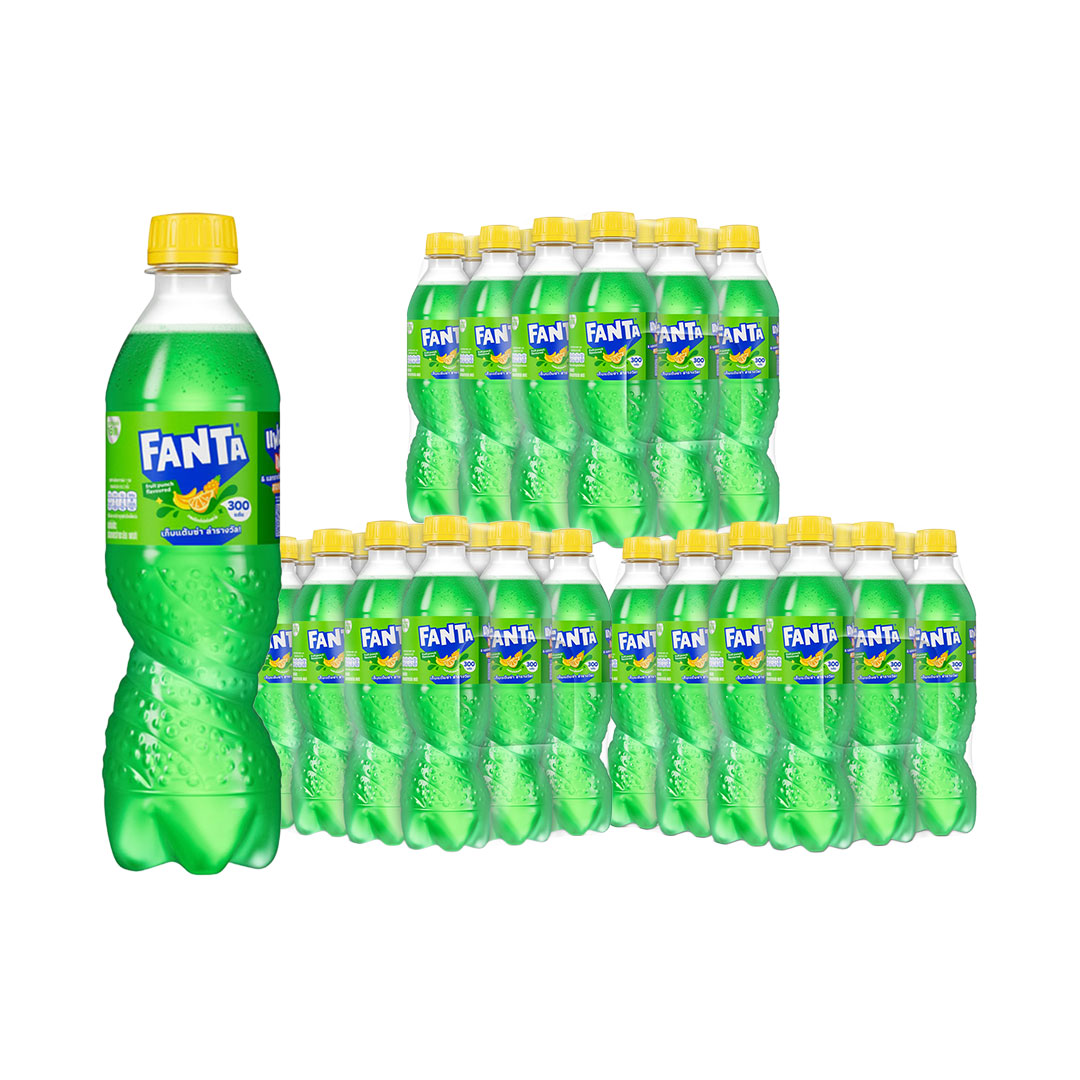 FANTA Soft Drink Fruit Punch Flavored 455 ml 12 bottles x 3