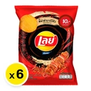 Thumbnail 2 of เลย์ ร็อค มันฝรั่งแท้ทอดกรอบแผ่นหยัก รสหม่าล่าบาร์บีคิว 24 ก. x 6