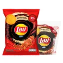 Thumbnail 1 of เลย์ ร็อค มันฝรั่งแท้ทอดกรอบแผ่นหยัก รสหม่าล่าบาร์บีคิว 24 ก. x 6