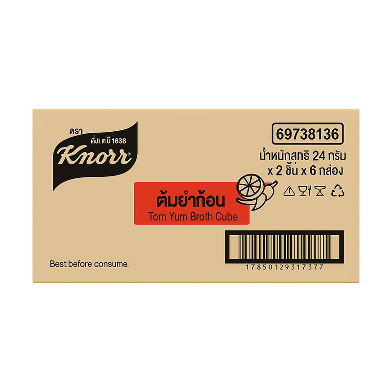 KNORR CUBE TOMYAM 24G. X 1CS