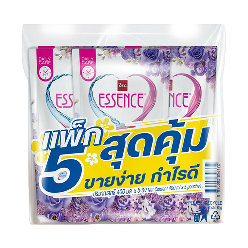 ESSENCE Liquid Laundry Detergent Blossom Violet Refill 400 ml x 5