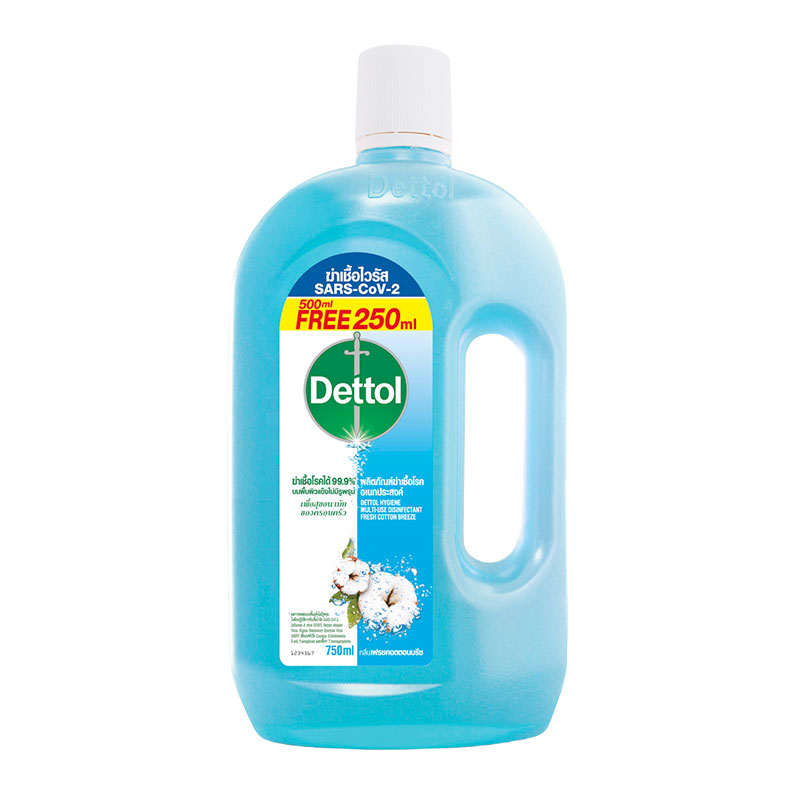 DETTOL Hygiene Multi-Use Disinfectant Fresh Cotton Breeze 500+250 ml