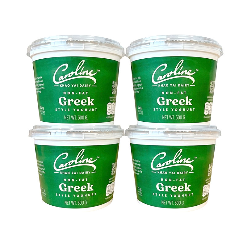CAROLINE Greek Style Yoghurt Fat 0% 500 g x 4