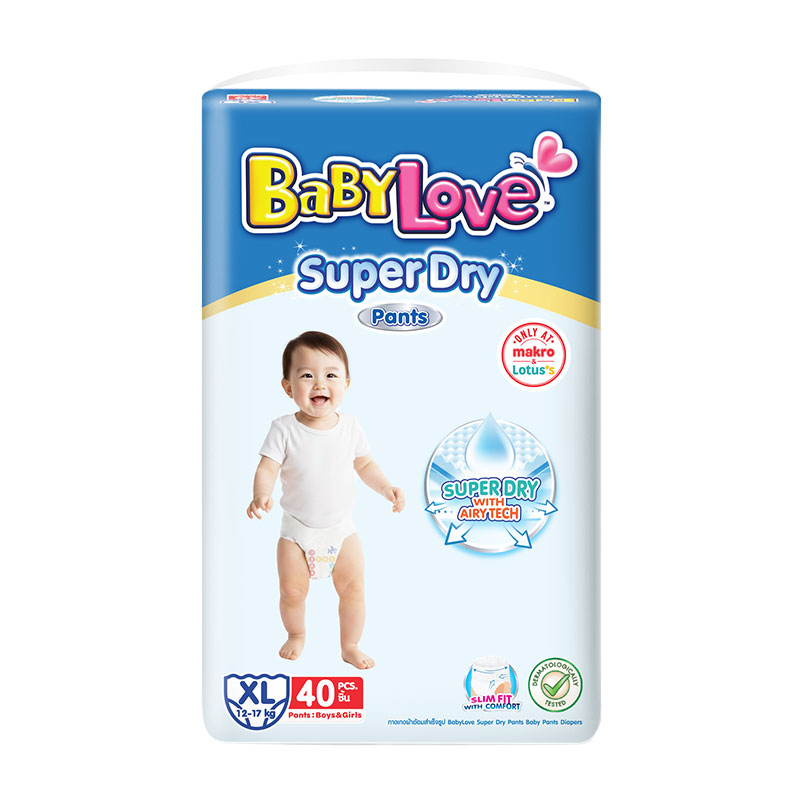 BABYLOVE Pants Diapers Super Dry Size XL 40 pcs