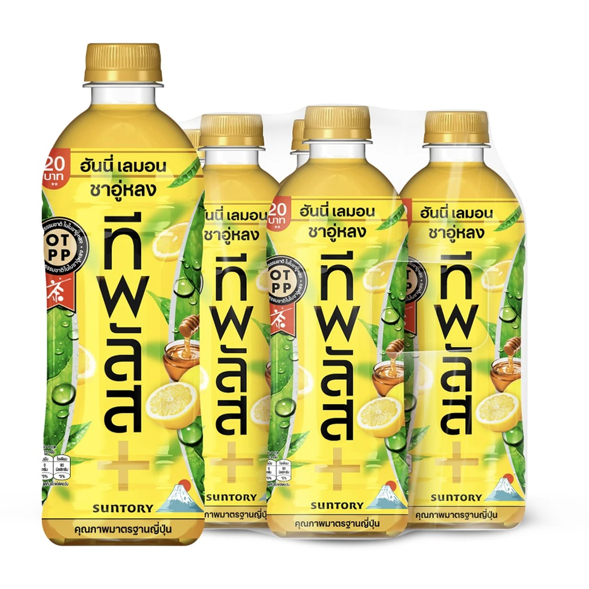 TEA+ Honey Lemon Oolong Tea 490 ml x 6