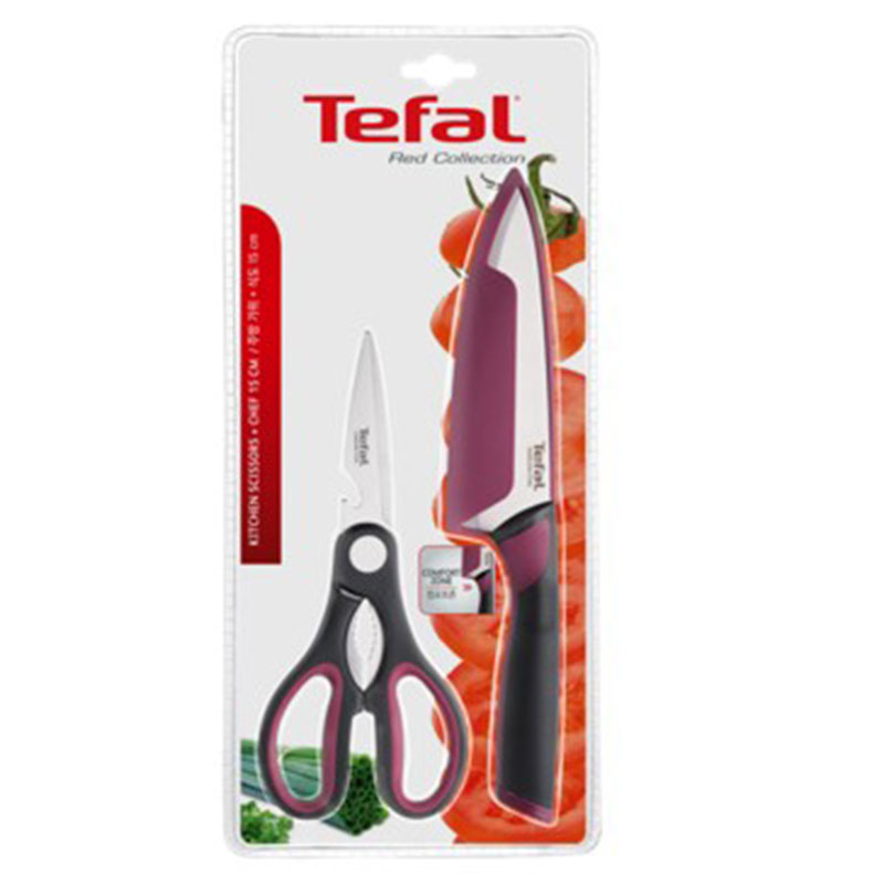 TEFAL Knife + Scissors Set