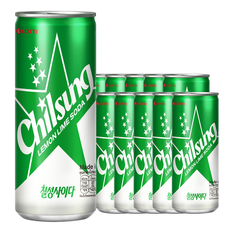 LOTTE Chilsung Lemon Lime Soda 250 ml x 10