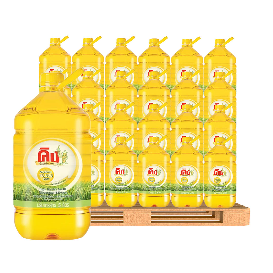 KING Rice Bran Oil 5 l x 144 gallons (1 pallet)