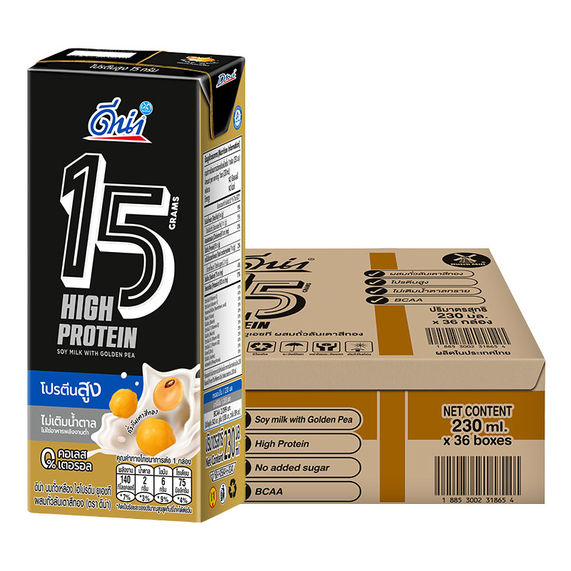 DNA UHT Soy Milk High Protein with Golden Pea 230 ml x 36