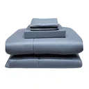 Thumbnail 2 of โมเมนโต ผ้าปูที่นอนเสมือนคอตตอน สีเทา 3.5 ฟุต+ผ้านวม