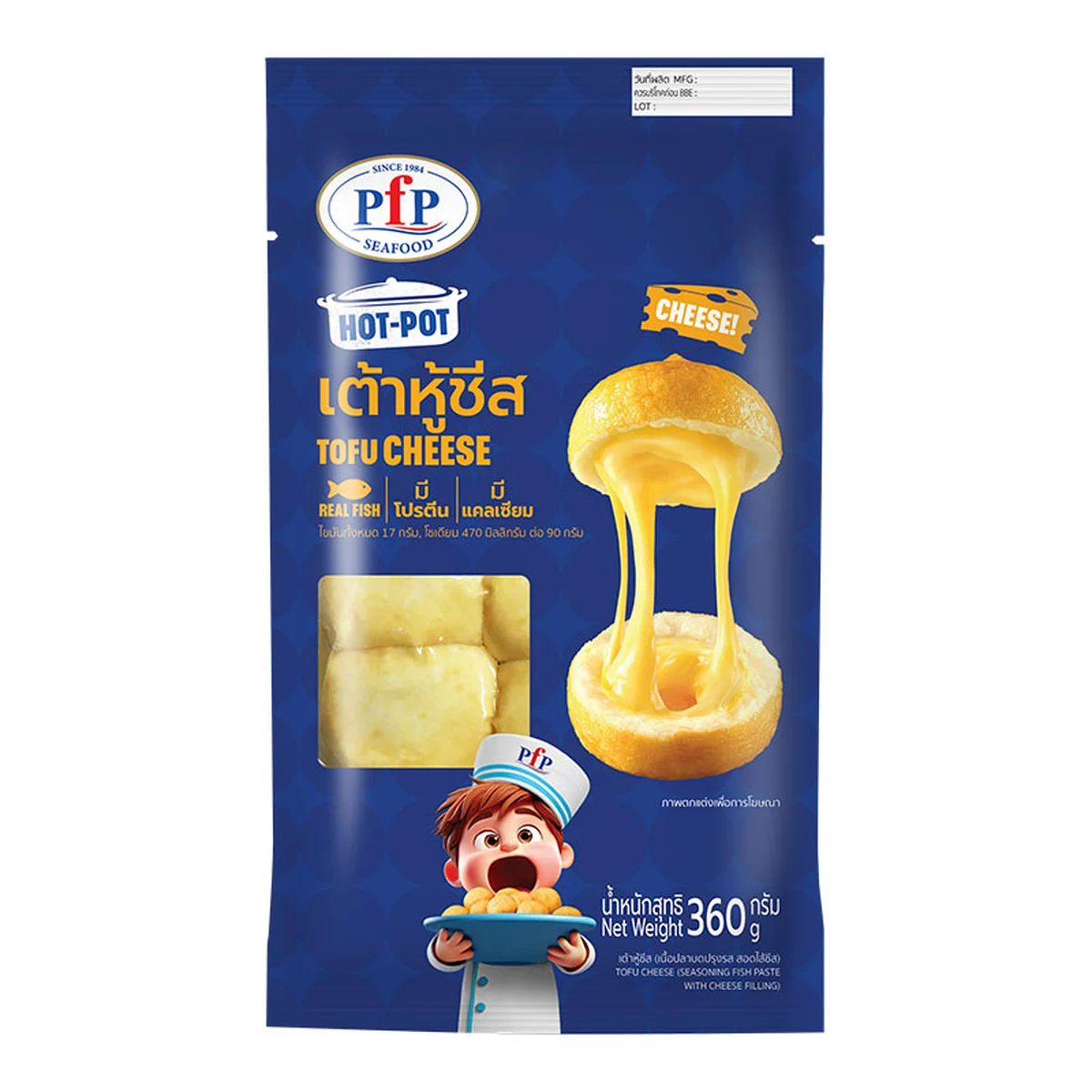 พี.เอฟ.พี เต้าหู้ชีส 360 ก.