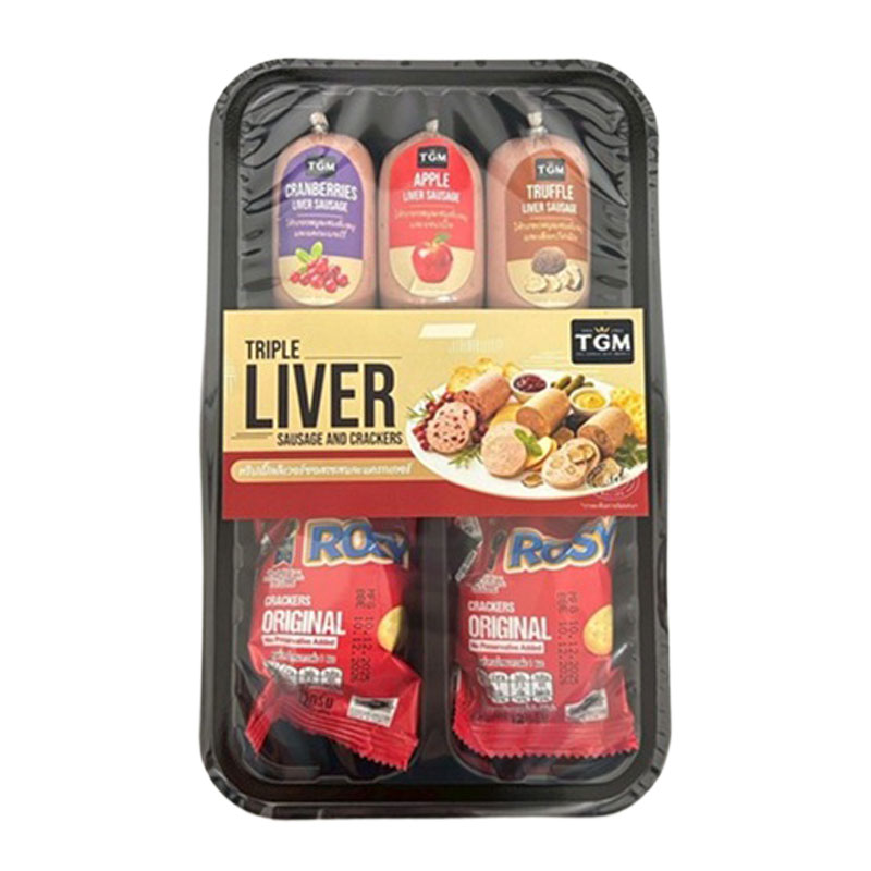 TGM Triple Liver Sausage and Crackers 189 g