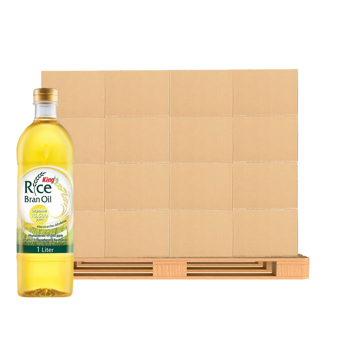KING Rice Bran Oil Oryzanol 1 l 12 bottles x 60 packs (1 pallet)
