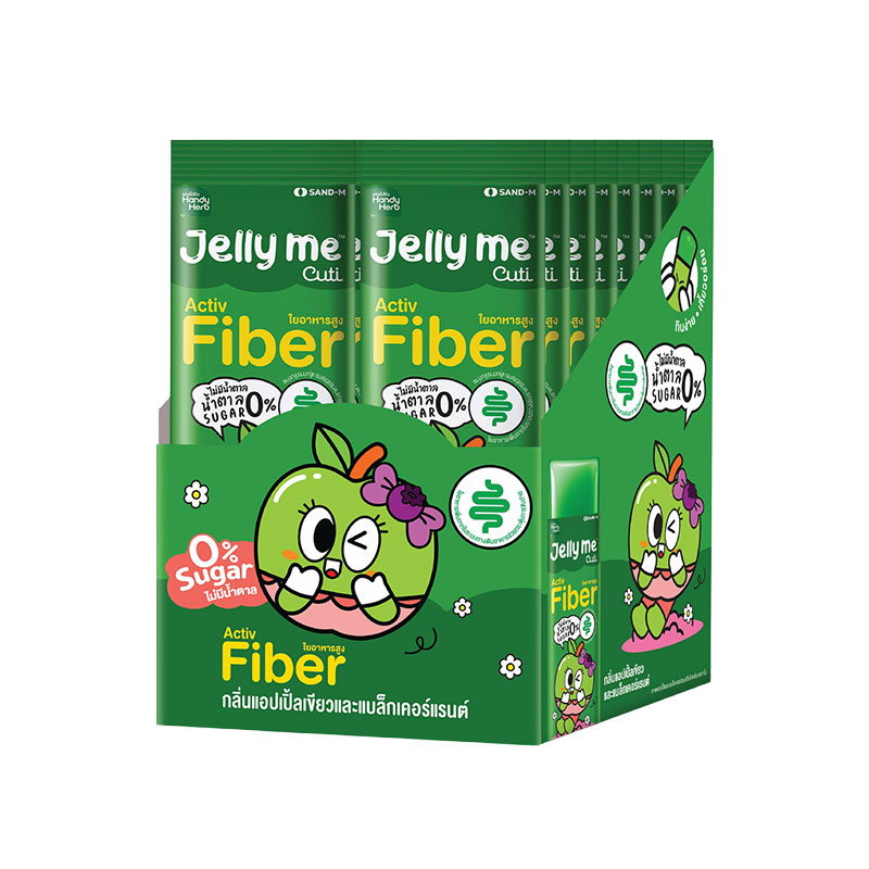 Jelly Me Activ Fiber Apple and Blackcurrant Flavor 30 g X 16 pcs