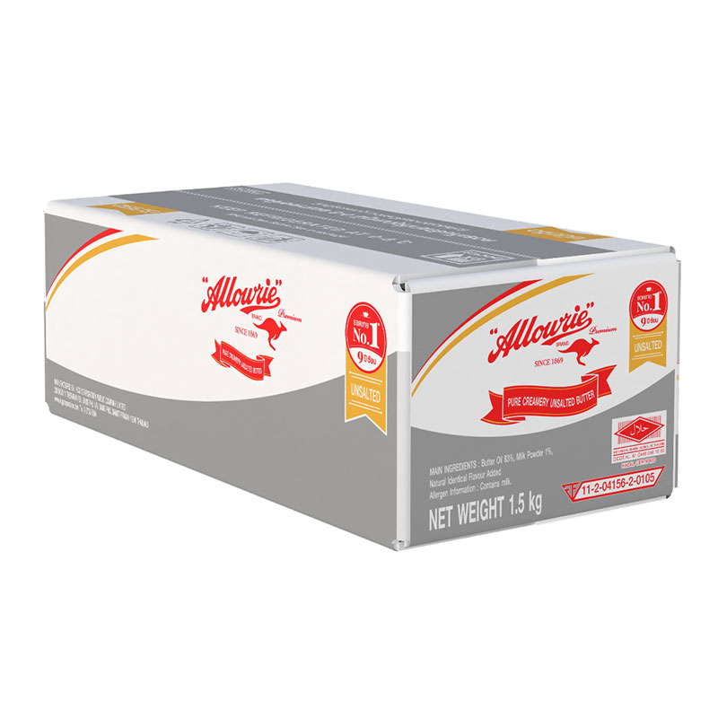 Allowrie Premium Pure Butter Unsalted 1.5 KG X 1
