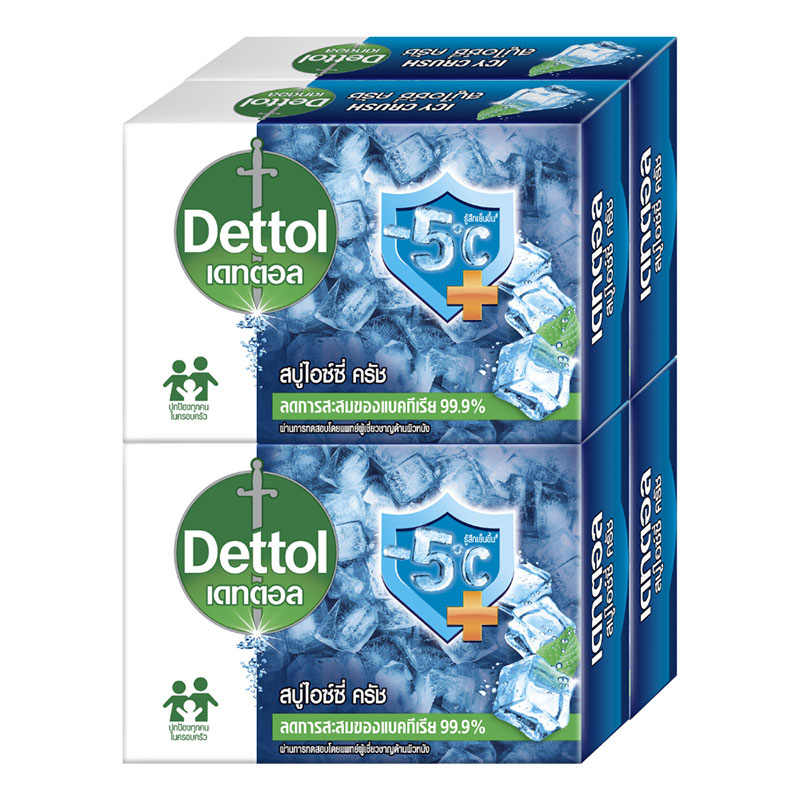 DETTOL Icy Crushed Bar Soap 60 g x 4