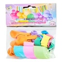 Thumbnail 1 of ลูกโป่งพาสเทลและกระดาษแต่ง คละสี