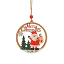 Thumbnail 4 of BKC Wooden Christmas Ornaments #5600-97 Brown Color