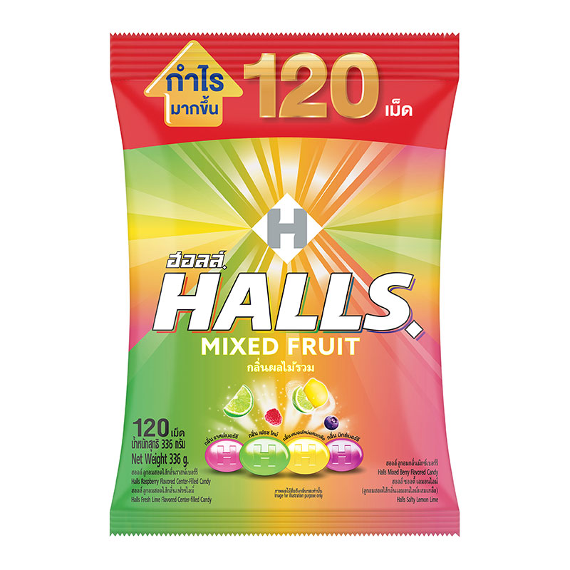 HALLS Candy Mixed Fruit 120 pcs
