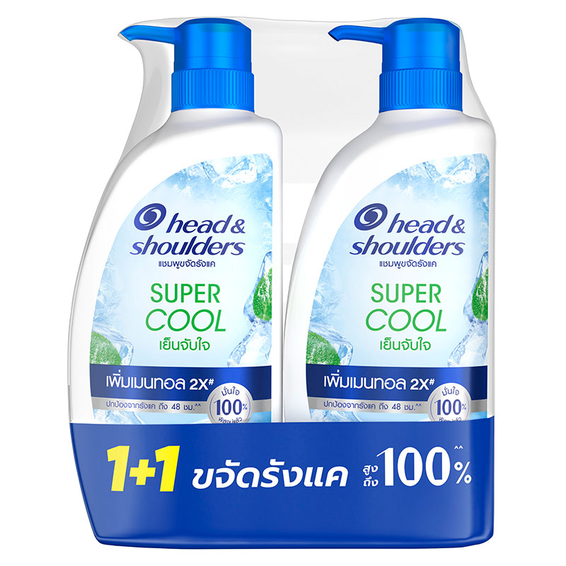 HEAD & SHOULDERS Shampoo Super Cool 370 ml x 1+1