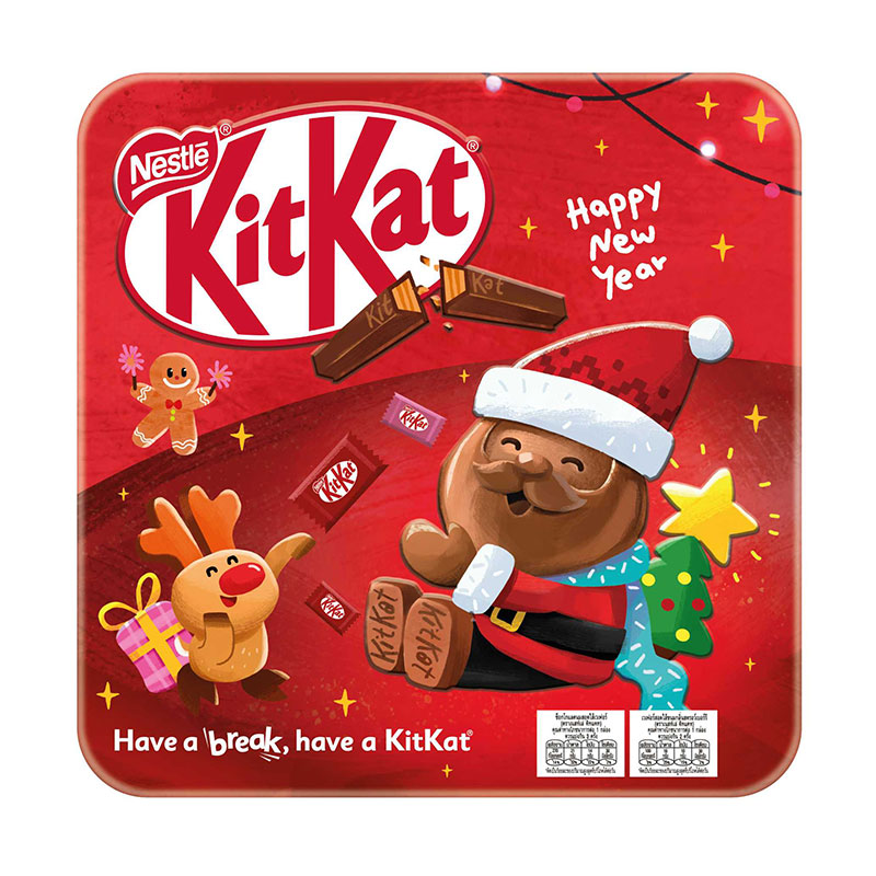 KITKAT Chocolate Festive Tin Box 85 g