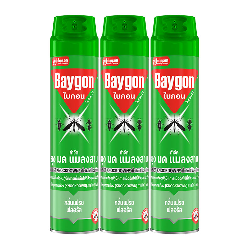 BAYGON Multi Killer Spray Green 520 ml x 3