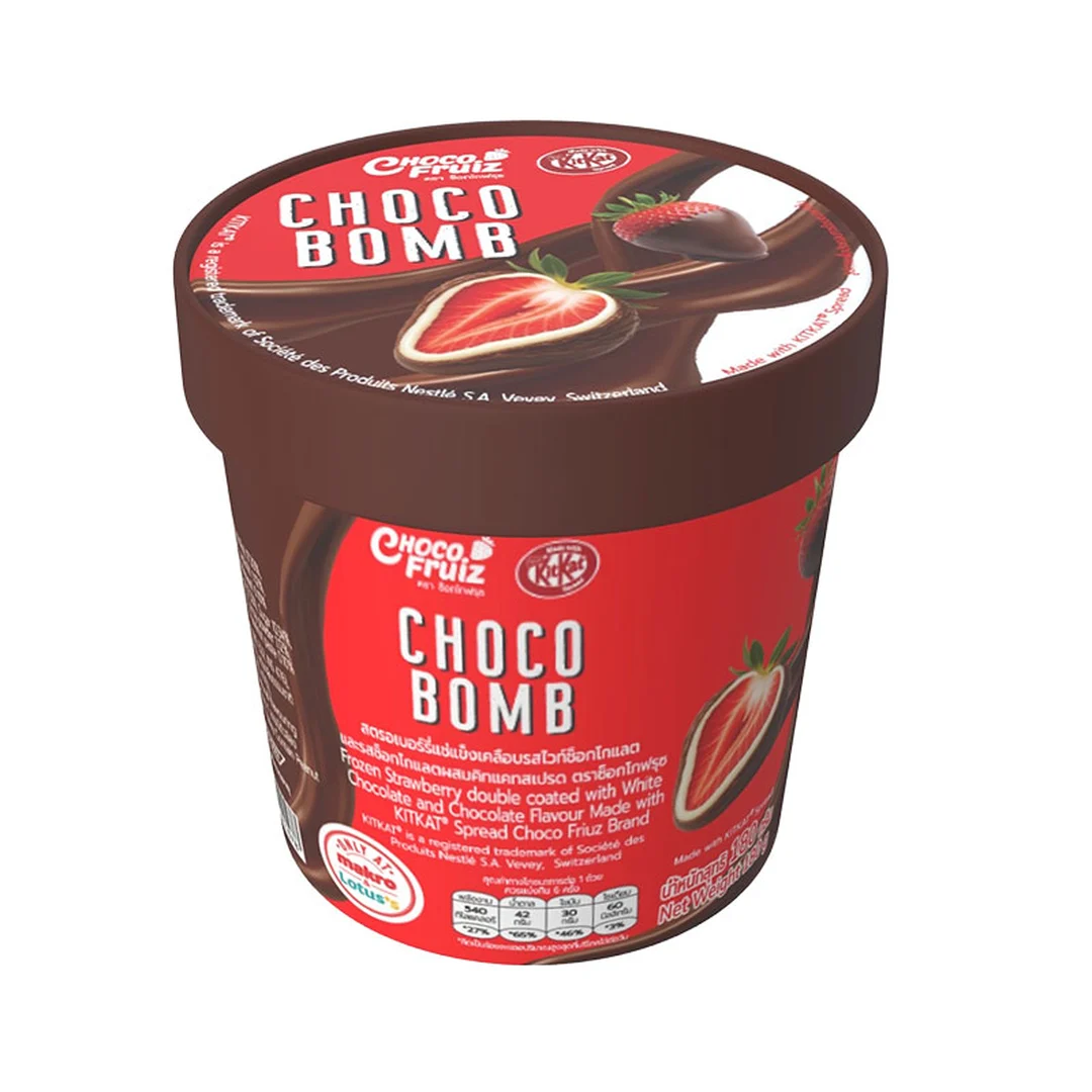 CHOCO BOMB By Choco Fruiz Strawberry Coated White and Kitkat ...