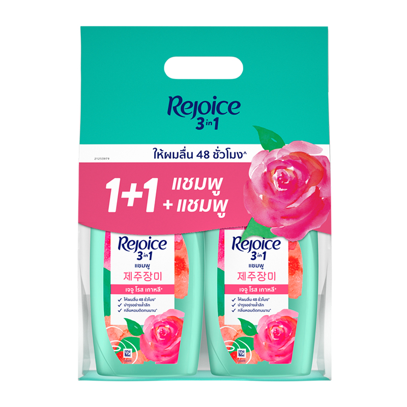 REJOICE Shampoo Duo Pack Jeju Rose 370 ml 1+1