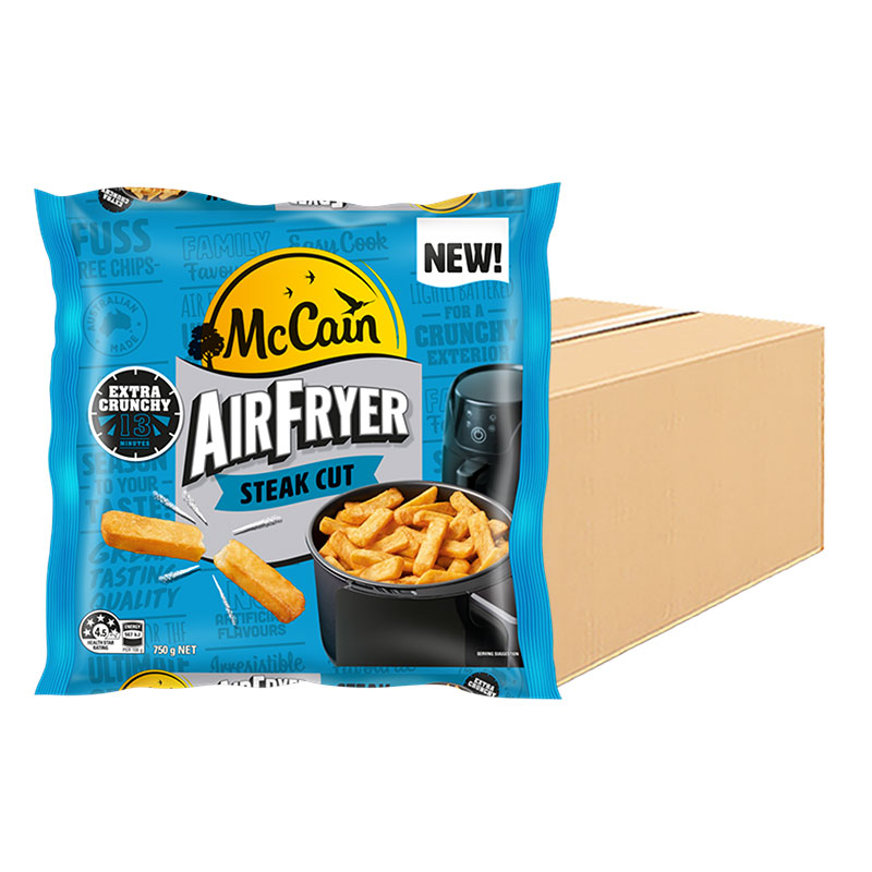 MCCAIN Air Fryer French Fries Steak Cut 750 g x 12