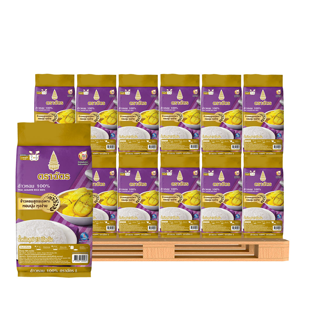ROYAL UMBRELLA Thai Jasmine Rice 100% 15 kg x 70 pcs (1 pallet)