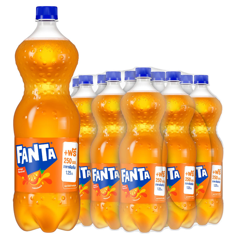 FANTA Soft Drink Orange 1.25 l Upfill 250 ml x 12