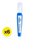 Thumbnail 2 of เอโร่ ปากกาลบคำผิดหัวเหล็ก 9 มล. x 6