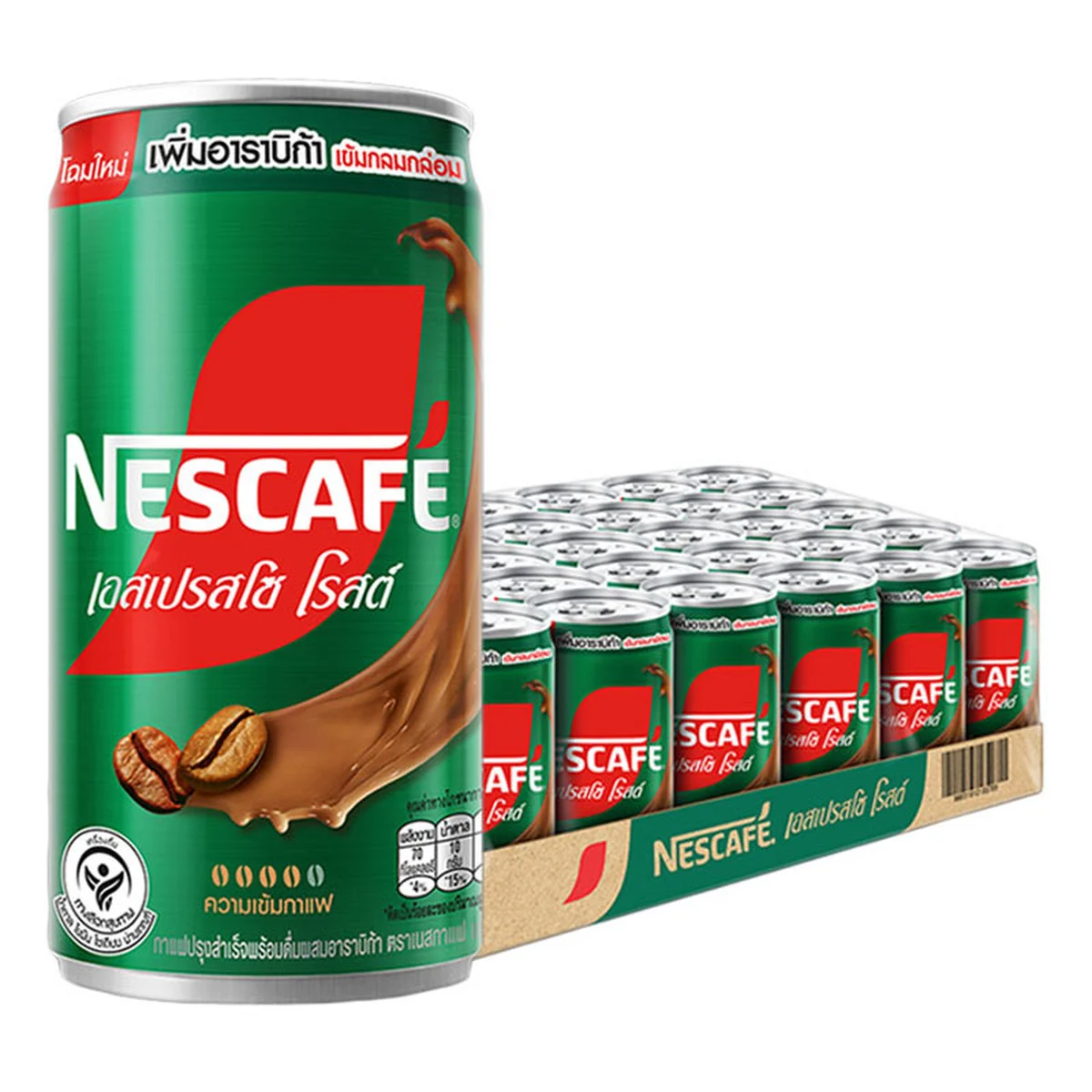 NESCAFE Ready to Drink Canned Coffee Espresso Roast 180 ml x 30