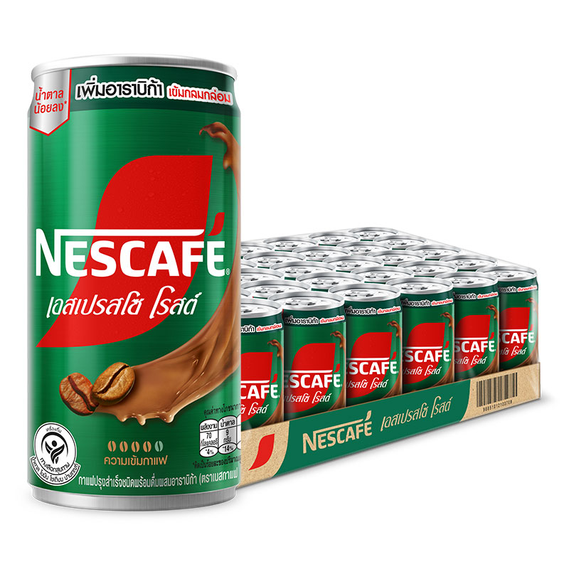 NESCAFE Ready to Drink Canned Coffee Espresso Roast 170 ml x 30